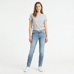 Levi's Womens Jeans 524 Too Superlow 5M Light Wash Skinny Denim Y2K Low Rise